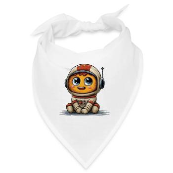 Kuscheliger Astronauten  - Bandana - Weiß - Vorne