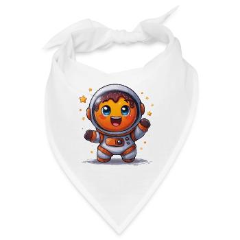 Astronauten-Donut im All - Bandana - Weiß - Vorne