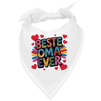 Best Oma Ever - Bandana - Weiß - Vorne