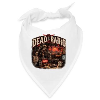 TOTES RADIO | Auf Sendung nach Mitternacht - Bandana - Weiß - Vorne