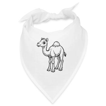 Niedliches Kamel - Bandana - Weiß - Vorne