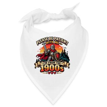 Retro Gamer 1900s Lustiger Gaming Spruch - Bandana - Weiß - Vorne