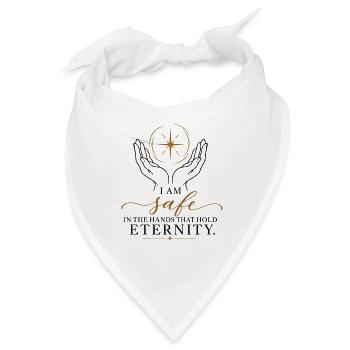 Sicher in Gottes Hand - Bandana - Weiß - Vorne