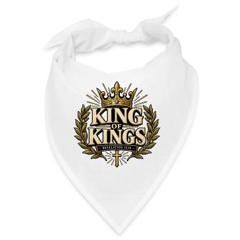 Jesus, König der Könige  - Bandana - Weiß - Vorne