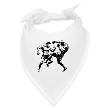 MMA-Kämpfer - Bandana - Weiß - Vorne