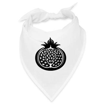 Granatapfel - Bandana - Weiß - Vorne