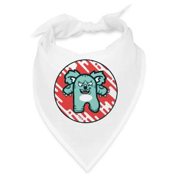 Drop Bear Attack: Fette Comic-Kunst - Bandana - Weiß - Vorne