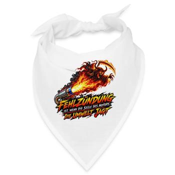 Fehlzündung: Seele des Motors - Bandana - Weiß - Vorne