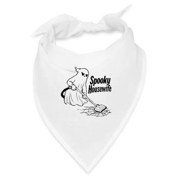 Spooky Housewife Silhouette - Bandana - Weiß - Vorne