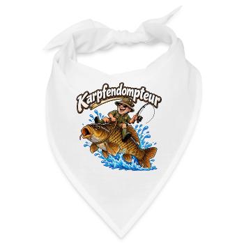 Karpfen Angeln - Bandana - Weiß - Vorne