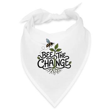 Biene Die Veränderung – Biene und Ökologie - Bandana - Weiß - Vorne