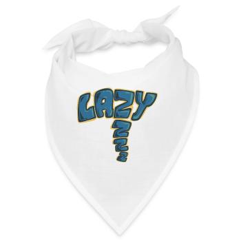 Faul, ein gezogenes Wort - Bandana - Weiß - Vorne