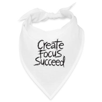 Create  Focus  Succeed - Bandana - Weiß - Vorne