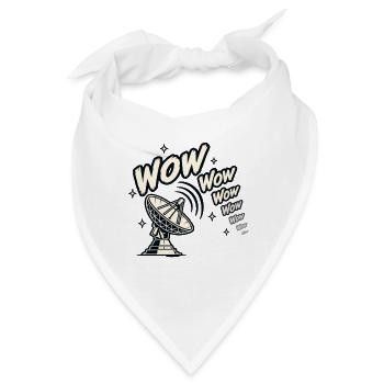 Wow Wow Wow Signal - Bandana - Weiß - Vorne