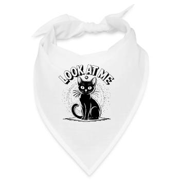 Sternenkatze Schau mich an - Bandana - Weiß - Vorne
