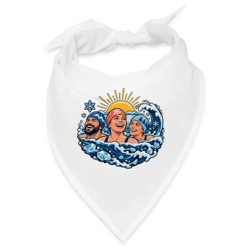 Kaltwassergruppe – Zusammen rein ins Wasser - Bandana - Weiß - Vorne