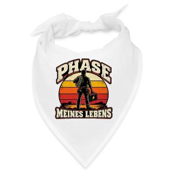 Phase meines Lebens – Elektriker Retro - Bandana - Weiß - Vorne