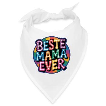 Beste Mama Ever - Bandana - Weiß - Vorne