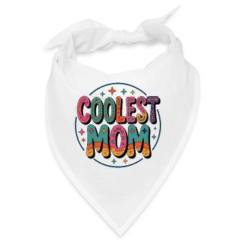 Coolest Mom Farbexplosion - Bandana - Weiß - Vorne