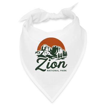 Retro Zion - Bandana - Weiß - Vorne