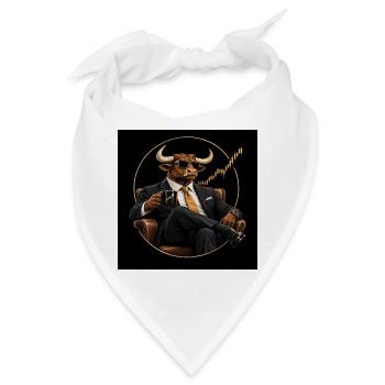 Reich werden am Bullenmarkt - Bandana - Weiß - Vorne