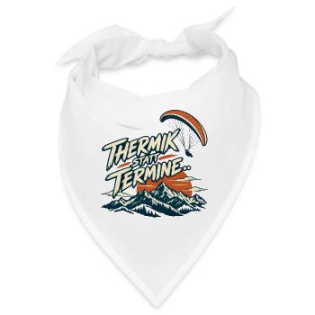 Thermik statt Termine - Bandana - Weiß - Vorne