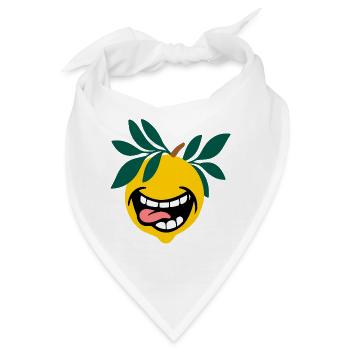  Saure Zitronen - Bandana - Weiß - Vorne