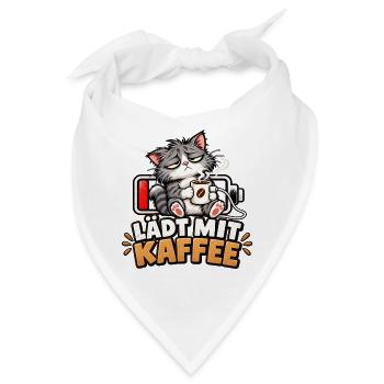 Kaffee-Ladekätzchen - Bandana - Weiß - Vorne