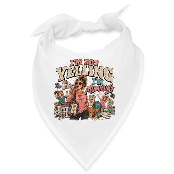 Ich schreie nicht, meine Mutter - Bandana - Weiß - Vorne