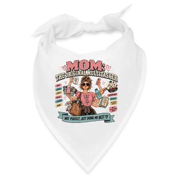 Mom Multitasker: Original - Bandana - Weiß - Vorne