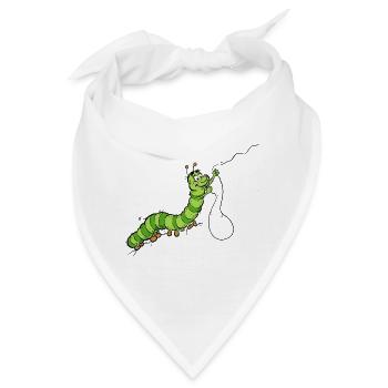 Hungry_Caterpillar - Bandana - Weiß - Vorne