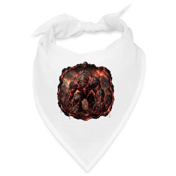 Vulkanischer Golem - Bandana - Weiß - Vorne