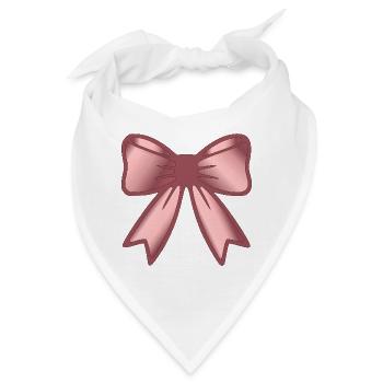 Haarschleife Schleife - Bandana - Weiß - Vorne