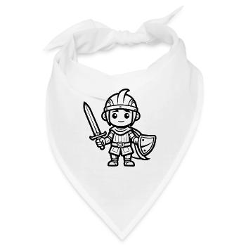 Baby Knight - Bandana - Weiß - Vorne