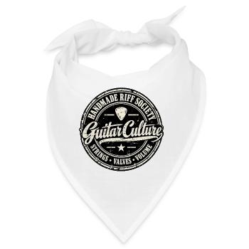 HANDMADE RIFF SOCIETY | Gitarrenkultur - Bandana - Weiß - Vorne