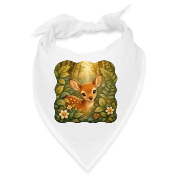 Reh im Goldwald - Bandana - Weiß - Vorne