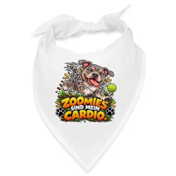 Zoomies sind mein Cardio - Bandana - Weiß - Vorne