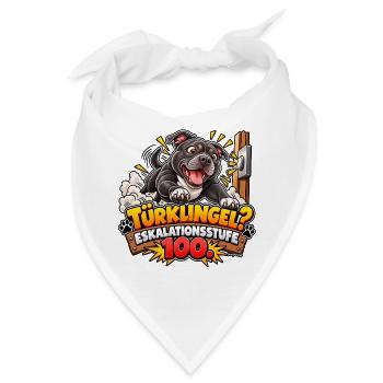 Türklingel und Hundechaos - Bandana - Weiß - Vorne