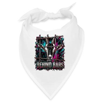 Hinter Gittern Neonziege - Bandana - Weiß - Vorne