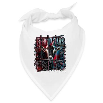 Hinter Gittern Neonziege - Bandana - Weiß - Vorne
