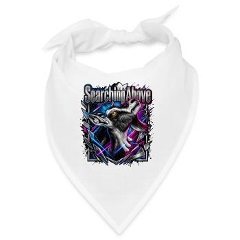 Wolfsruf Neon Geometrie - Bandana - Weiß - Vorne