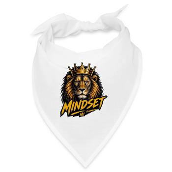 Goldener Geist, gekrönter Löwe - Bandana - Weiß - Vorne