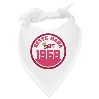 Mama 1958 - Bandana - Weiß - Vorne