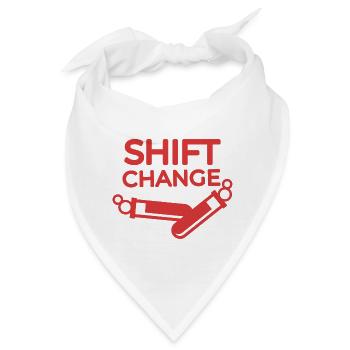 Shift Change - Bandana - Weiß - Vorne
