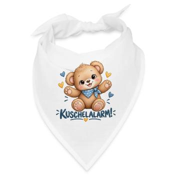 Kuschelalarm Kuschelbär - Bandana - Weiß - Vorne