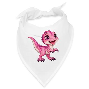 Greifvogel Rose Kawaii - Bandana - Weiß - Vorne