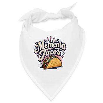 Memento Tacos Retro-Logo - Bandana - Weiß - Vorne