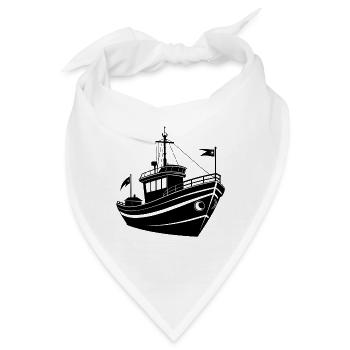 Fischerboot - Bandana - Weiß - Vorne