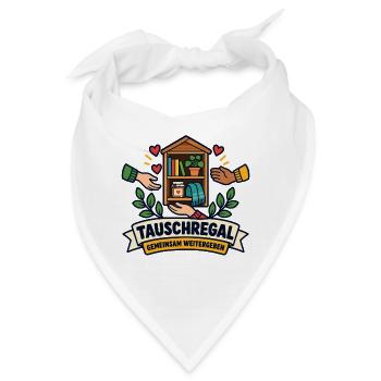 Tauschregal – Gemeinsam weitergeben - Bandana - Weiß - Vorne