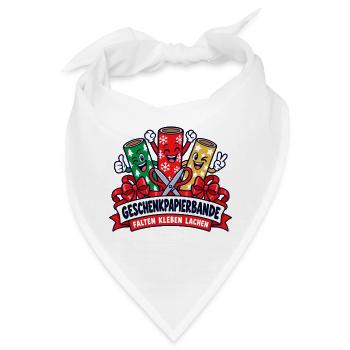Geschenkpapierbande – Falten Kleben Lachen - Bandana - Weiß - Vorne